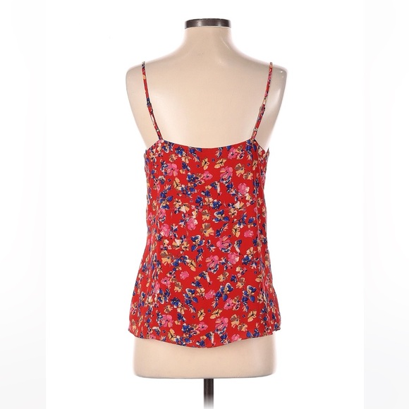 Red Floral Socialite Tank Top Size Small - Picture 2 of 2